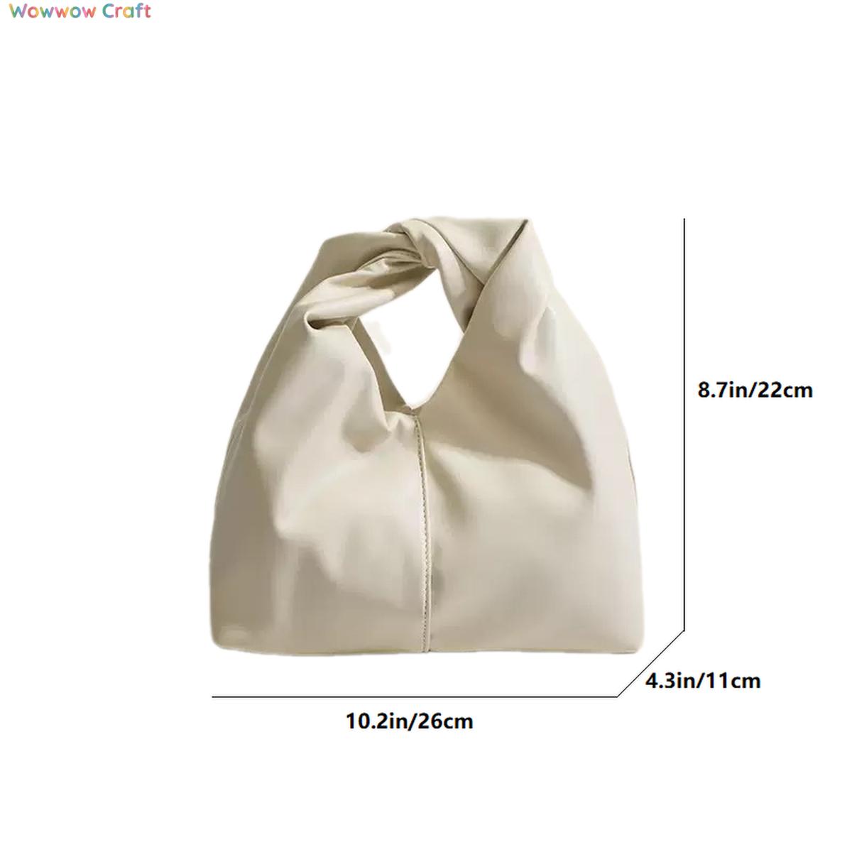 Shoulder Bags,Totes,Leather Bags,Brown Black Off-white Cloud-shaped Leather Handbag